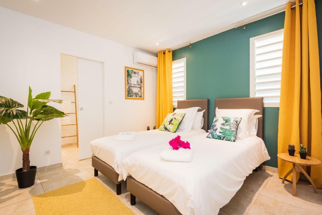 Villa Banc De Sable, Acces Direct A La Plage Le Diamant Luaran gambar